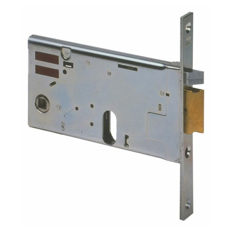 Elettroserratura per porte legno con pulsante interno 2 mandate 11670 -  mm.70 dx (11670701)